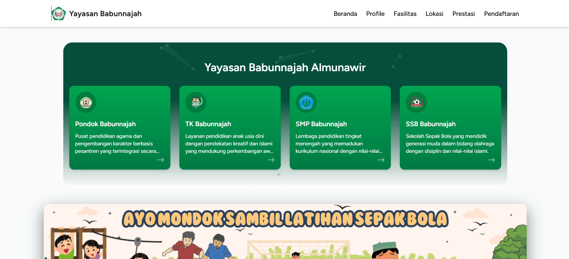 Website Yayasan